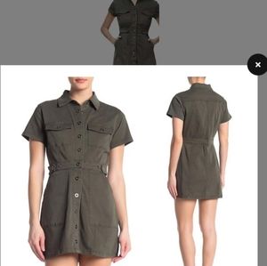 Good American Army Green Short Dres